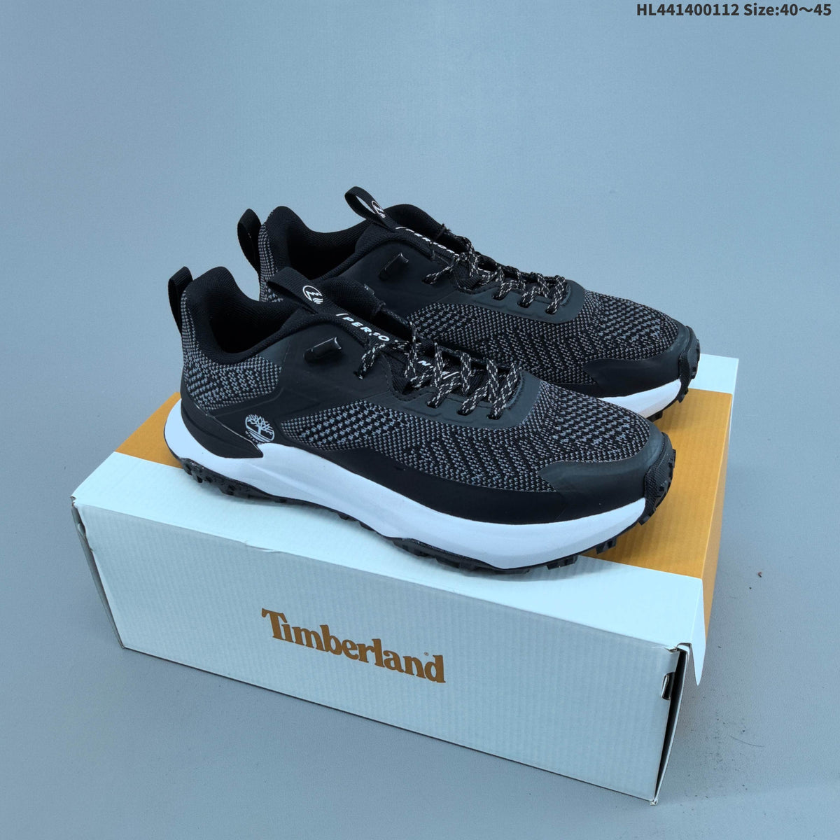 Timberland Trail Trainers in Gray with Orange Accents - product image from the listing.