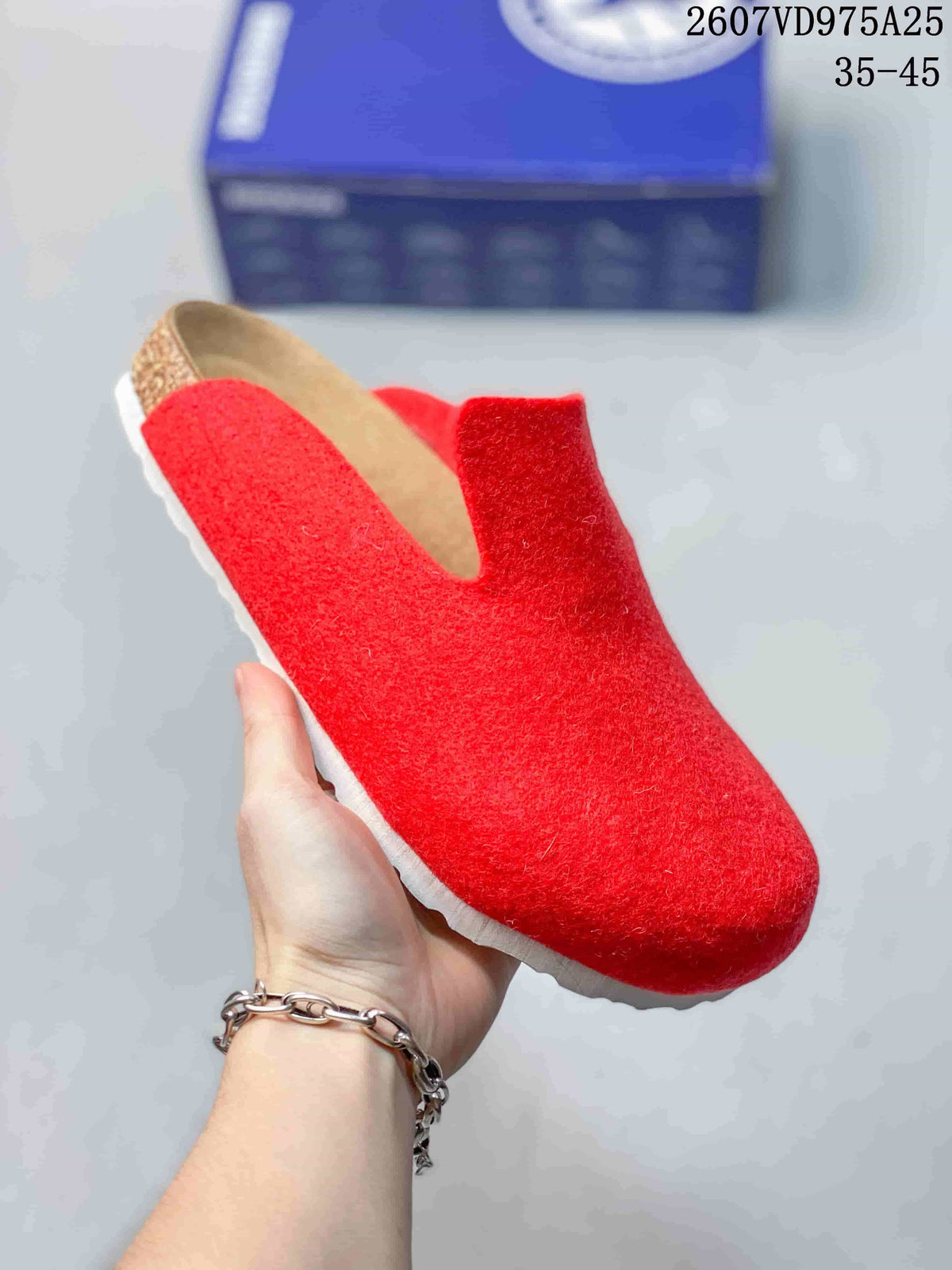 Birkenstock Amsterdam Clog 1011220 in Blue, in Red and Gray - product image from the listing.
