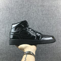 Black Patent Sneakers - Air Jordan 1 Mid BQ6472-002 - product image from the listing.