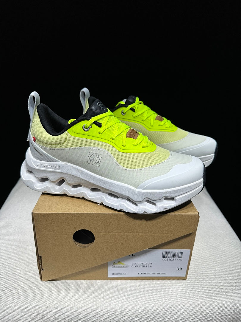 On Running Cloudtilt 2.0 Sneakers in Fluorescent in Green - product image from the listing.