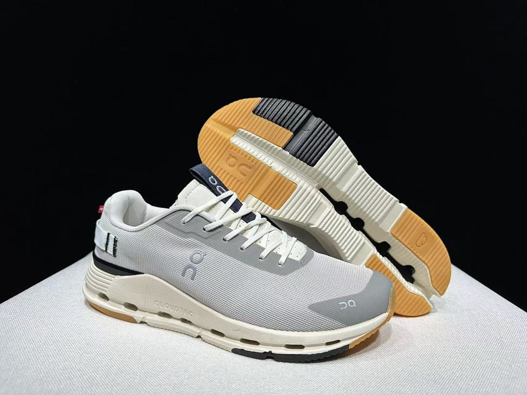 Gray and Gum On Cloudnova Form 2 Sneakers - product image from the listing.