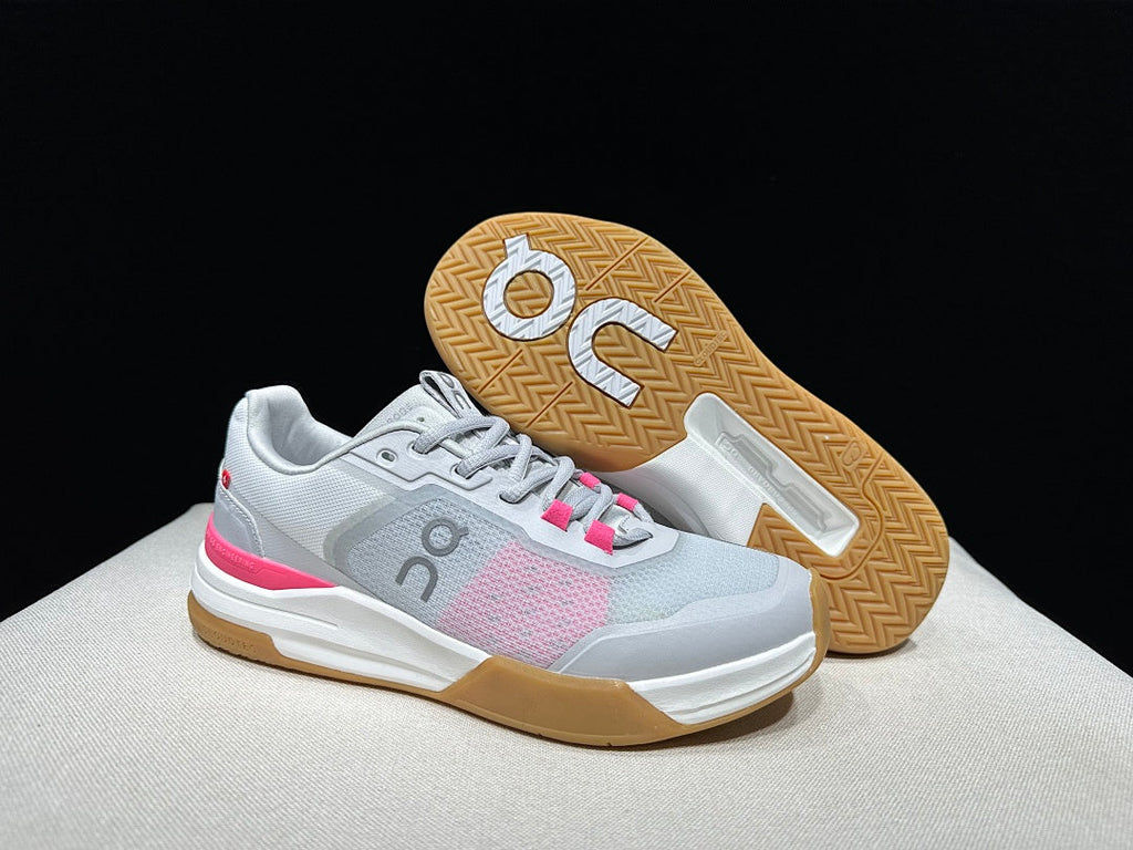 On THE ROGER Advantage Pro Sneakers in Light Grey Orange - product image from the listing.