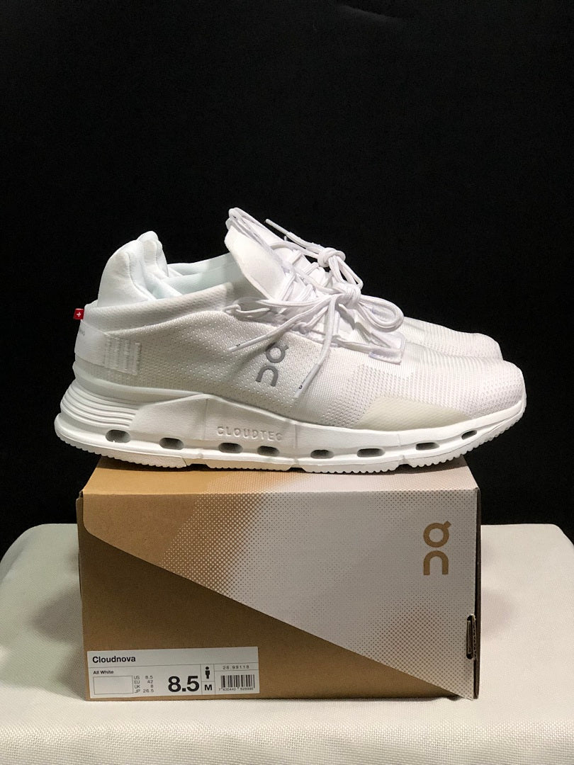 On Cloudnova 1 Sneakers in White - product image from the listing.