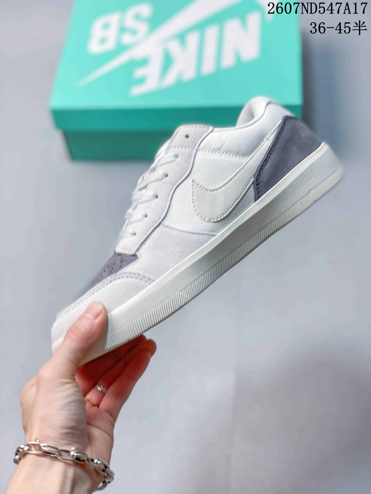 Nike SB Force 58 Sneakers in White Grey Blue - product image from the listing.