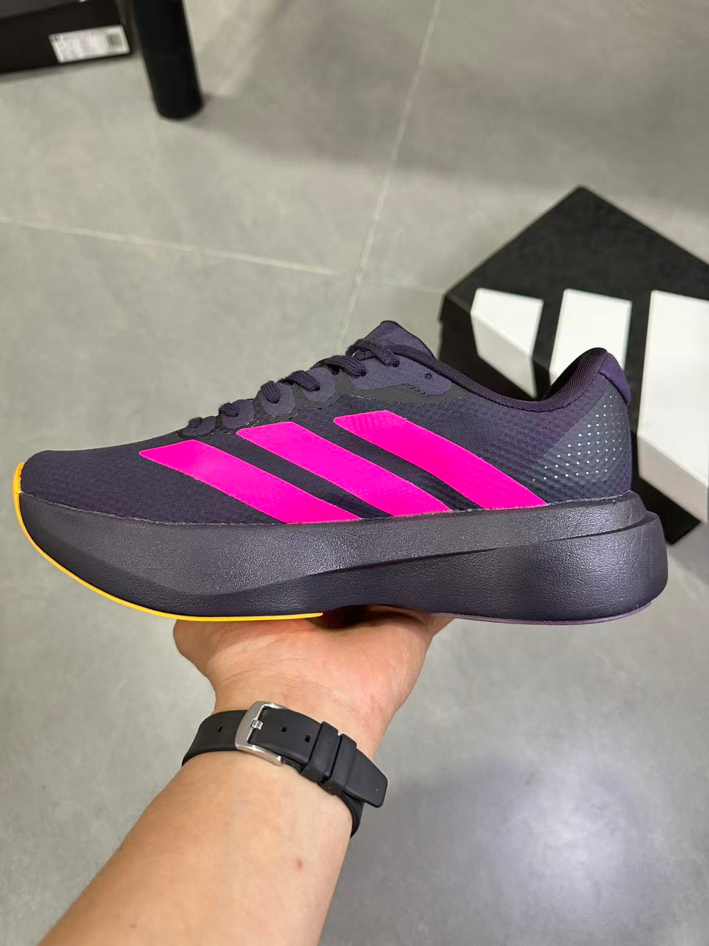 Adidas Lightstrike Pro Running Shoes in Purple Pink KI6931 - product image from the listing.