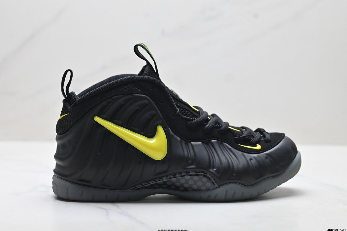 Nike Air Foamposite One Black Neon Sneakers in Yellow - product image from the listing.