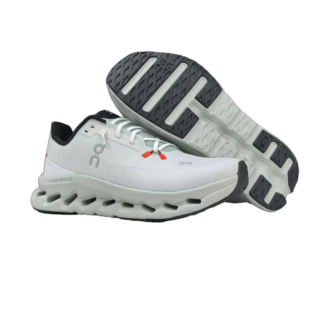 White and Black On Cloudmonster 2 Running Shoes - product image from the listing.
