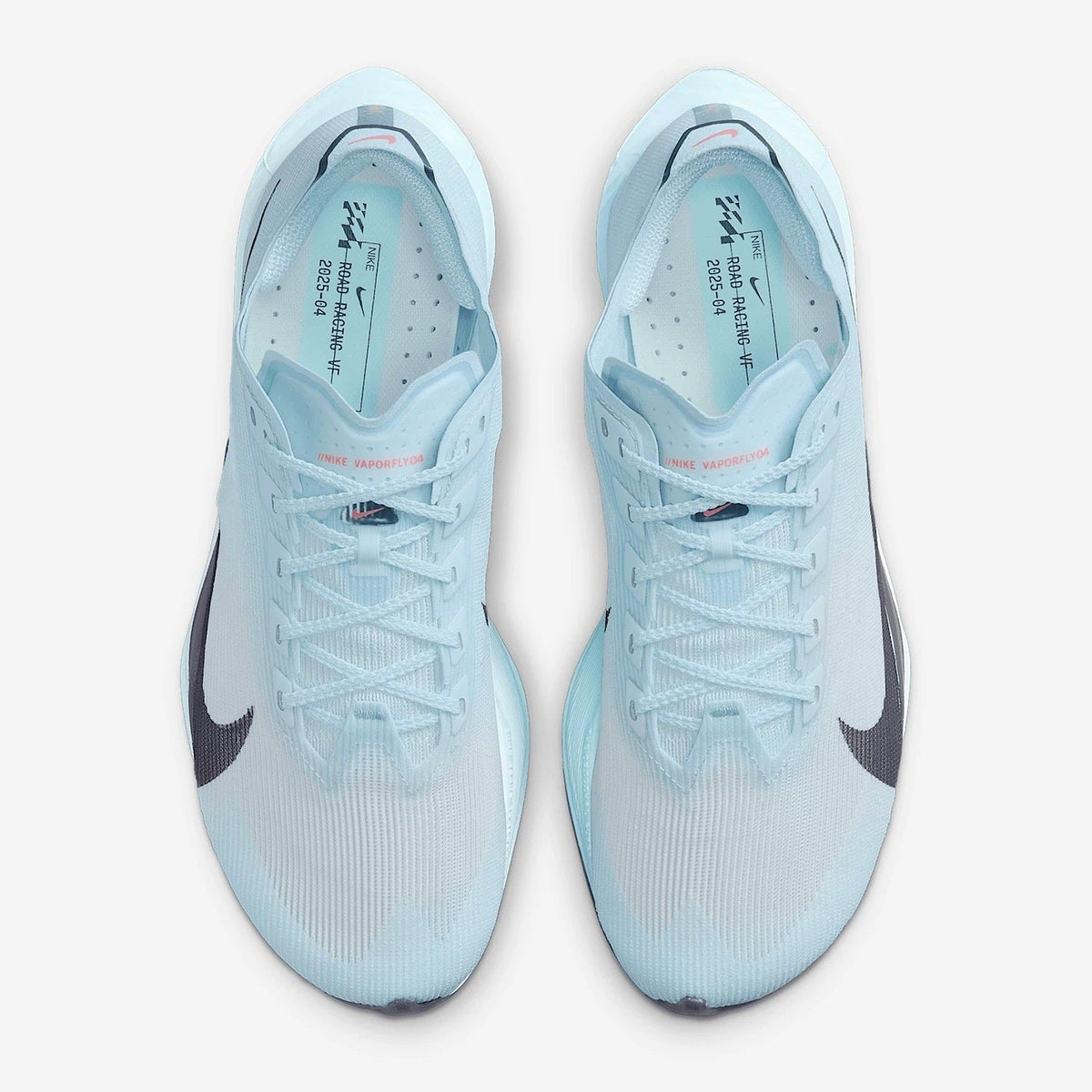 Nike Vaporfly 4 Road Racing Shoes in Glacier Blue HF6412-400 - product image from the listing.