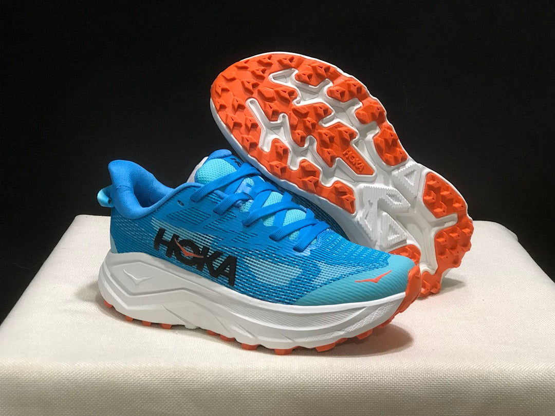 HOKA Challenger 8 Trail Running Shoes, in Blue - product image from the listing.