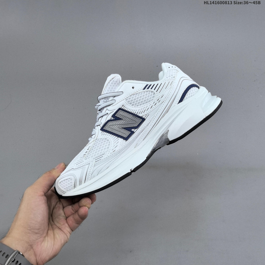 New Balance 2010 Mesh Running-Style Sneakers, in White and Navy - product image from the listing.
