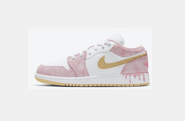 Nike Low-Top Sneakers in Pink White Gold CW7104-601 - product image from the listing.
