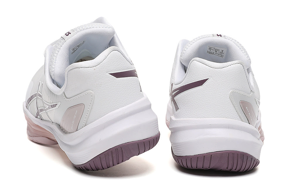 ASICS White and Pink Court Trainers - product image from the listing.