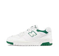 New Balance 550 Sneakers in White Green BB550SWB - product image from the listing.