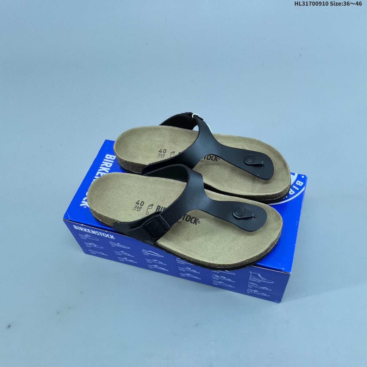 Gizeh-Style Toe-Post Sandals, Neutral Footbed by Birkenstock - product image from the listing.