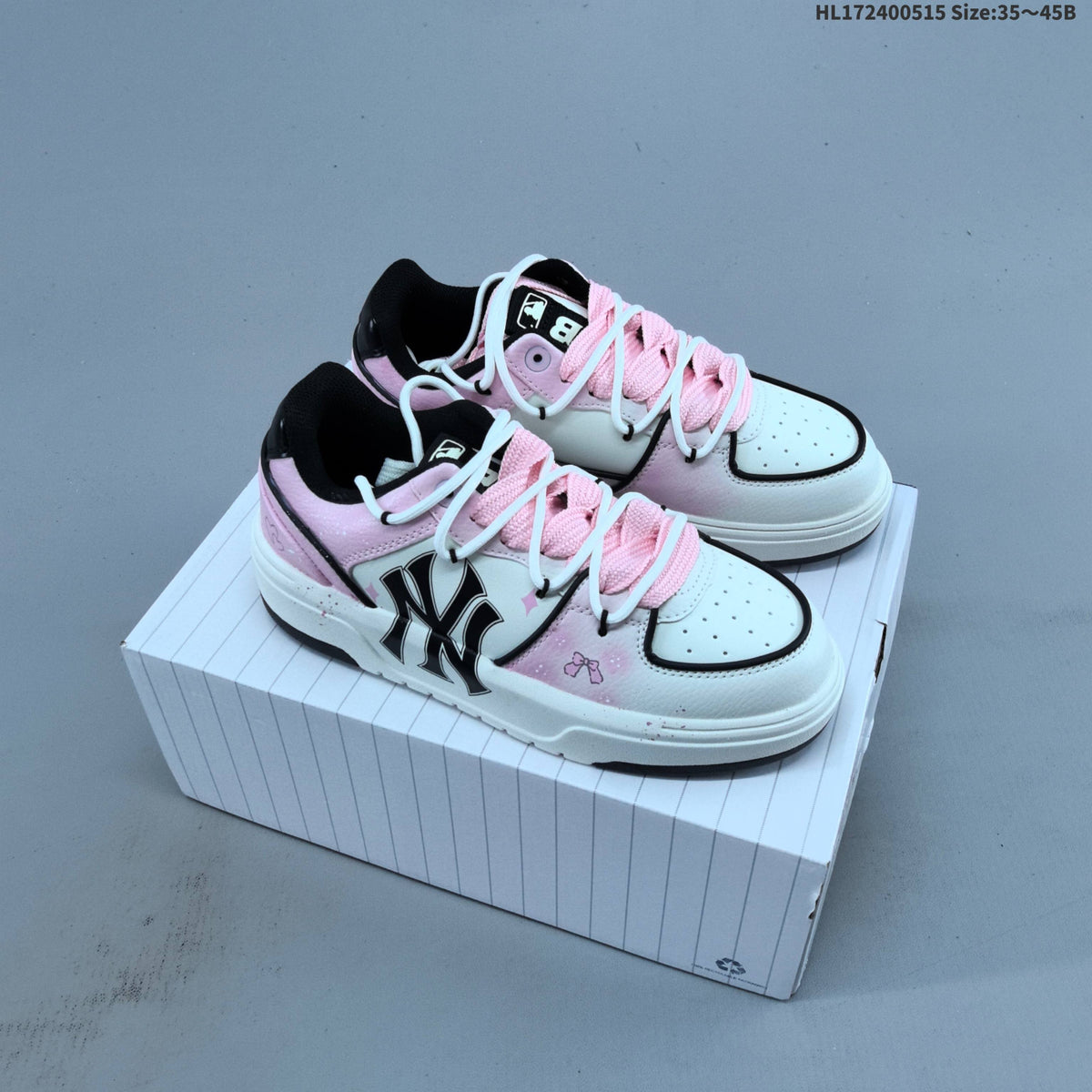 Pink and White MLB Chunky Graffiti Sneakers - product image from the listing.