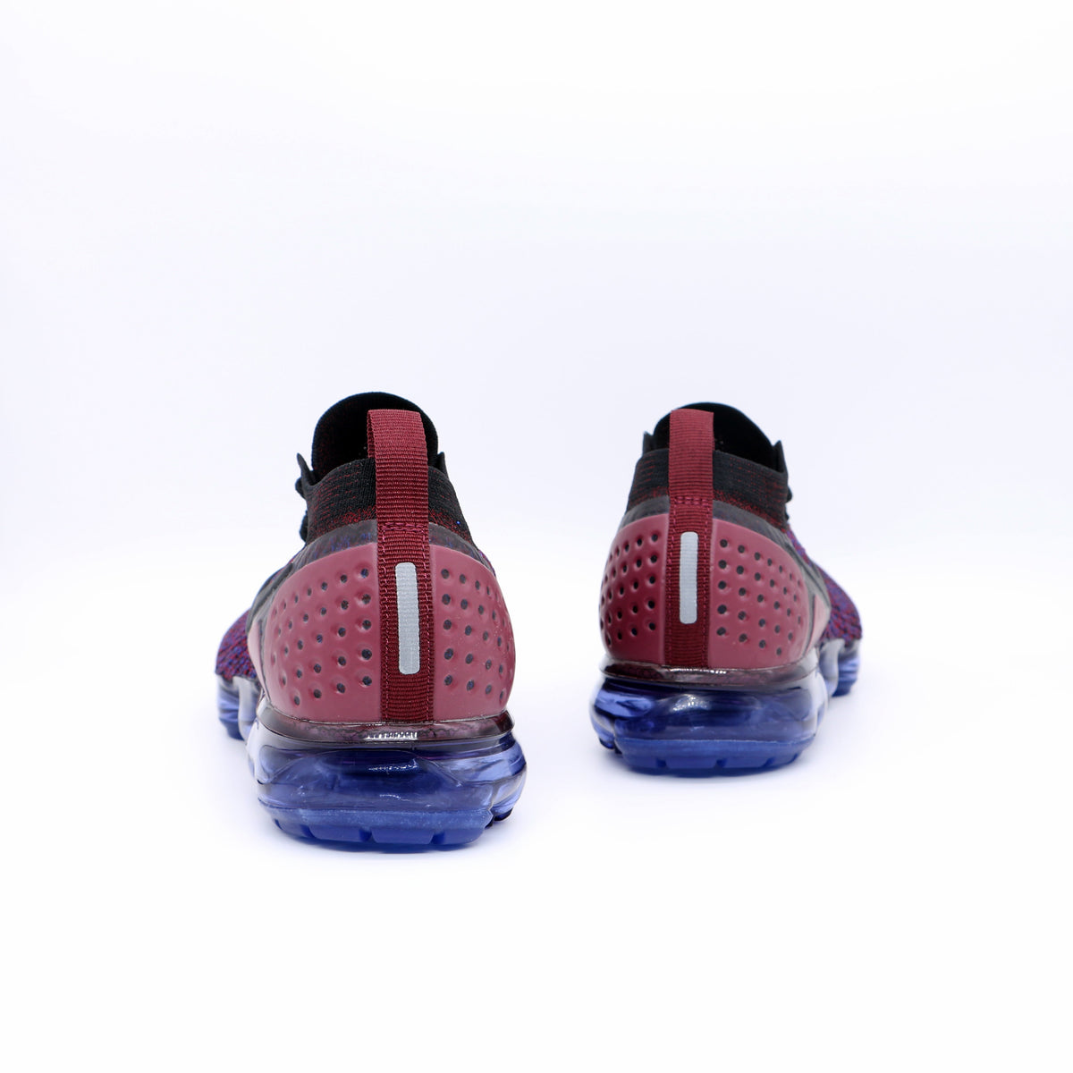 Nike Air VaporMax Flyknit Sneakers in Deep Red Blue 942842-006 - product image from the listing.