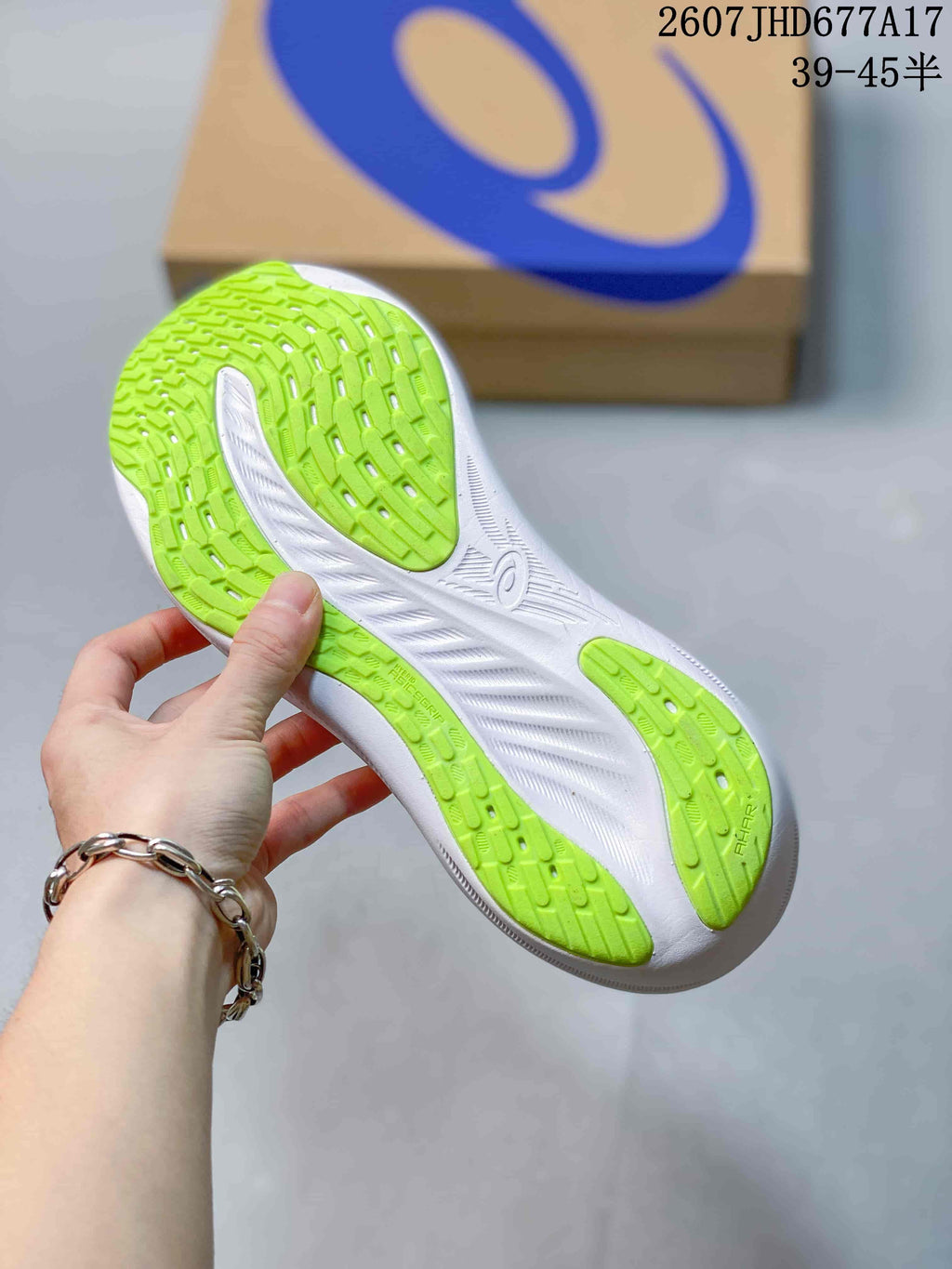 ASICS Gel-Nimbus 26 Running Shoes in Blue Green - product image from the listing.