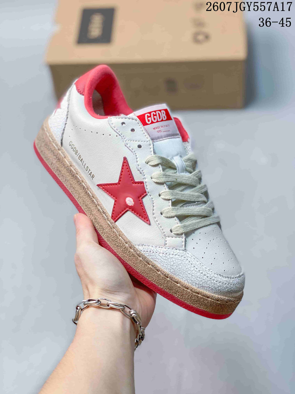 Golden Goose Ball Star Low-Top Sneakers in Leather - product image from the listing.
