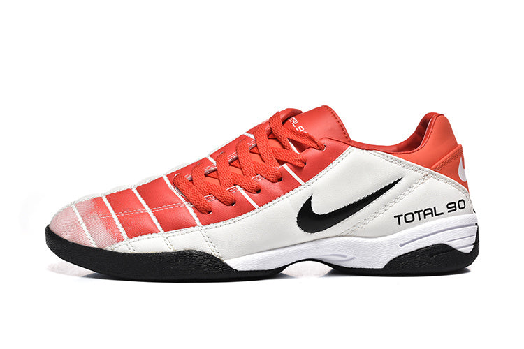 Nike Total 90 Indoor Soccer Shoes in White and Red - product image from the listing.