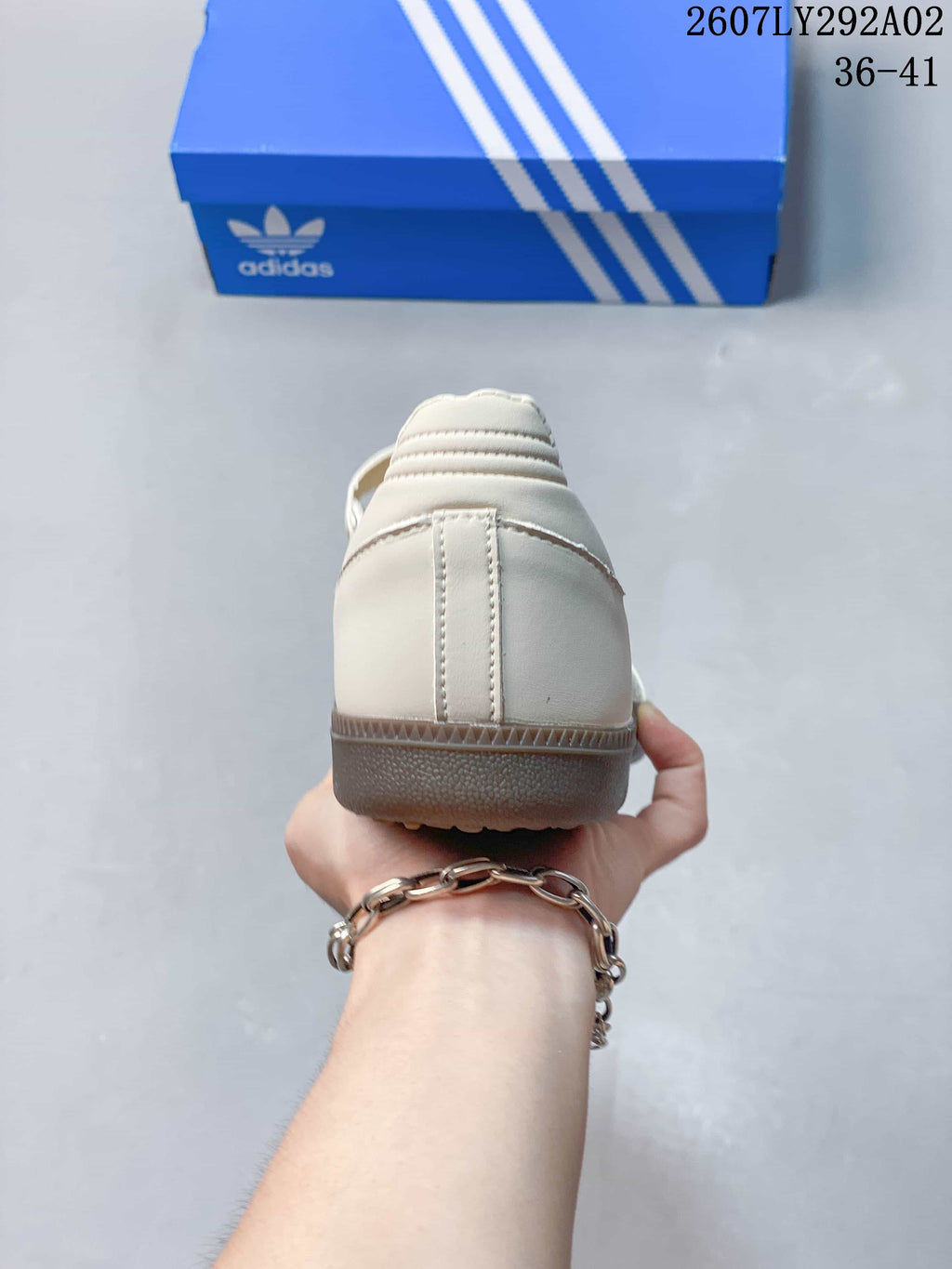 Women's adidas Originals Samba Jane Mary Jane Sneakers Cream - product image from the listing.