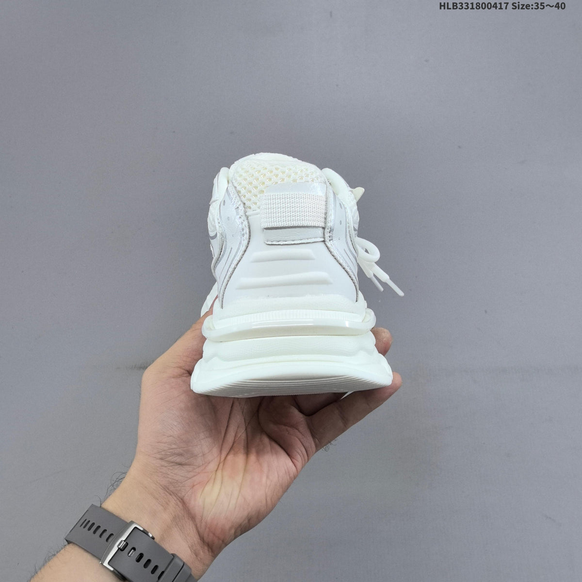White GG-CC Chunky Low Sneakers - product image from the listing.