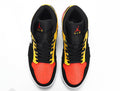 Jordan 1 Low Sneakers in Black Yellow Red 852542-087 - product image from the listing.