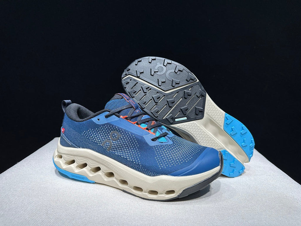On Cloudsurfer Trail 2 Trail Running Shoes in Blue - product image from the listing.