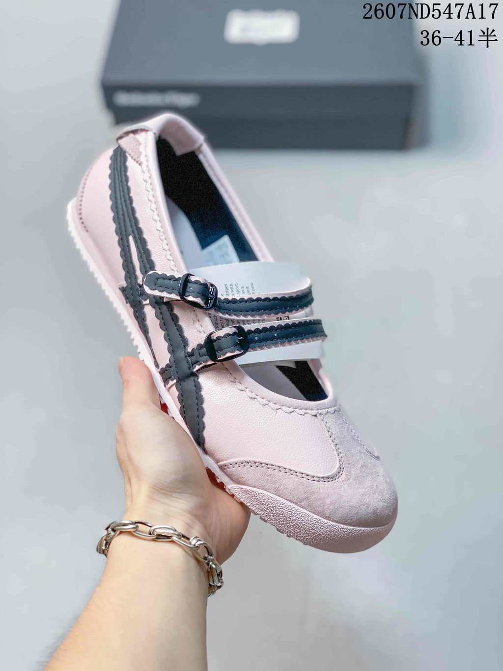 Onitsuka Tiger Mexico 66 Mary Jane Sneakers in Pink - product image from the listing.