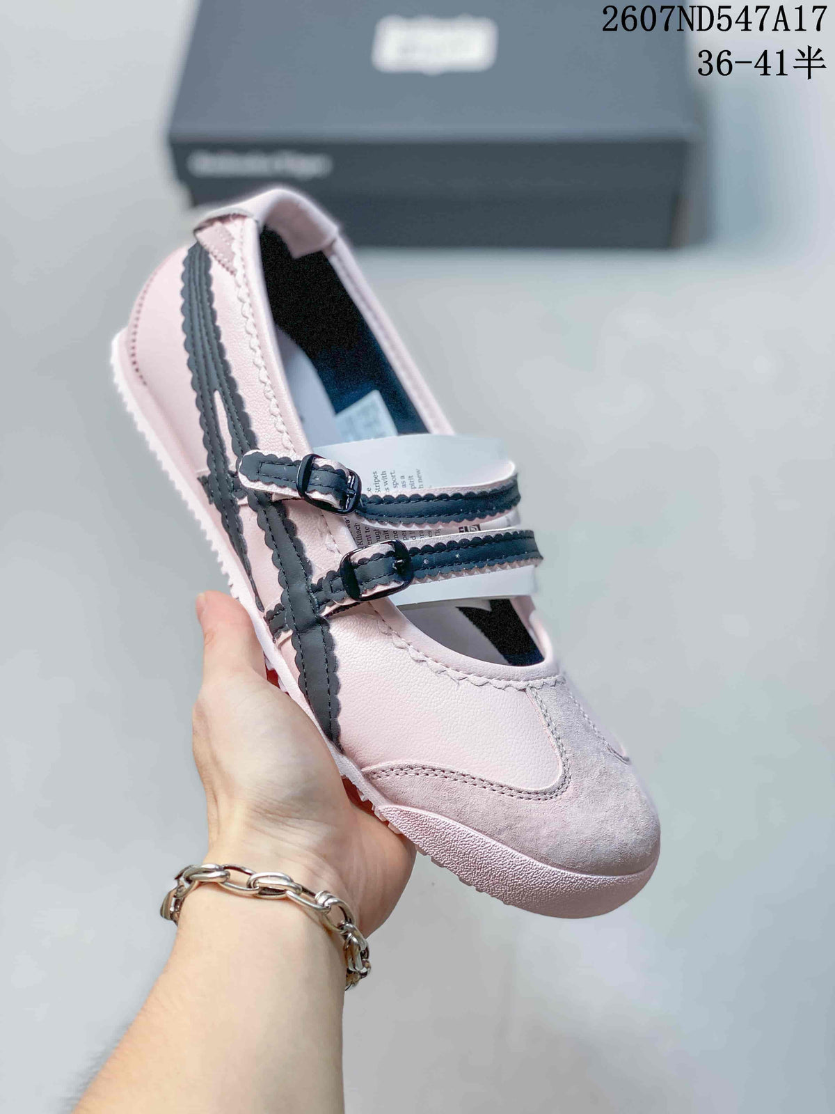Onitsuka Tiger Mexico 66 Mary Jane Sneakers in Pink - product image from the listing.