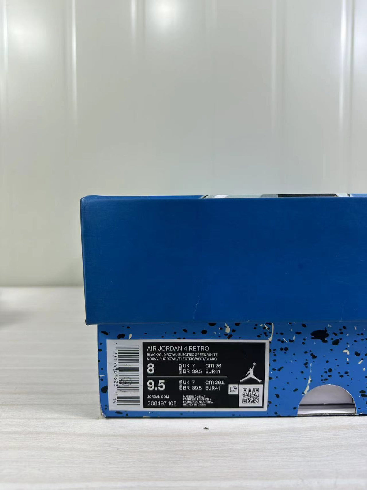 Air Jordan 4 Retro White Blue 308497-105 - product image from the listing.