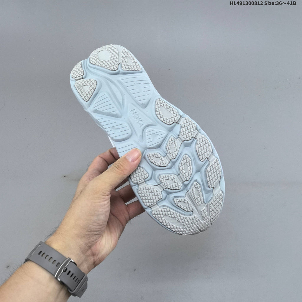HOKA Clifton 11 Running Shoes in White - product image from the listing.