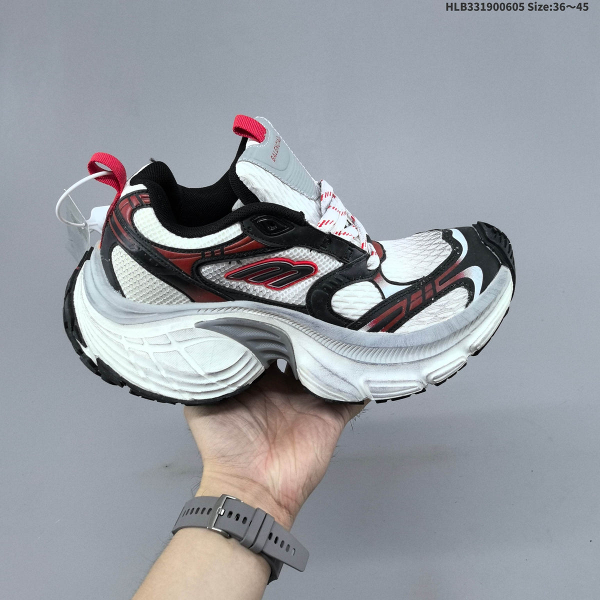 Balenciaga 3XL Trainers in Black Mesh - product image from the listing.