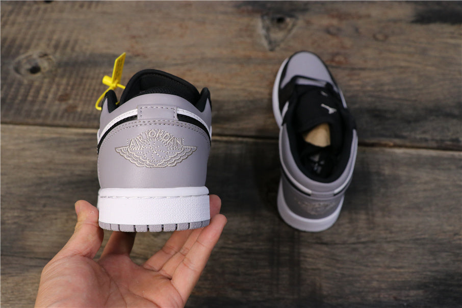 Air Jordan 1 Low Shadow Grey Black Sneakers - product image from the listing.