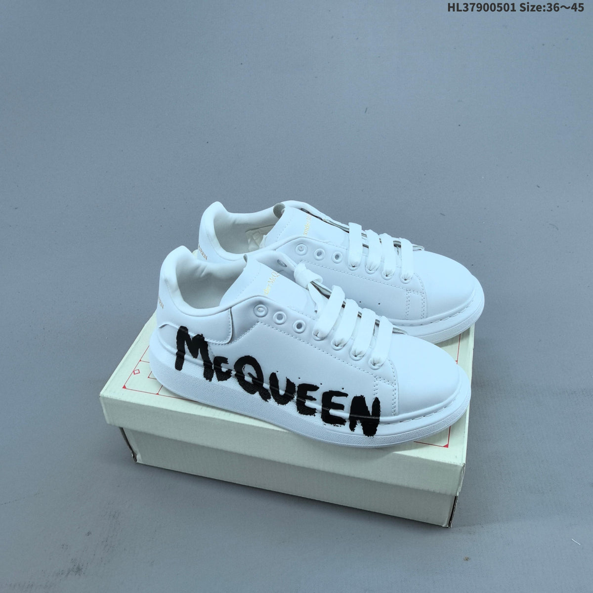 Alexander McQueen Oversized Graffiti Low-Cut Sneakers - product image from the listing.