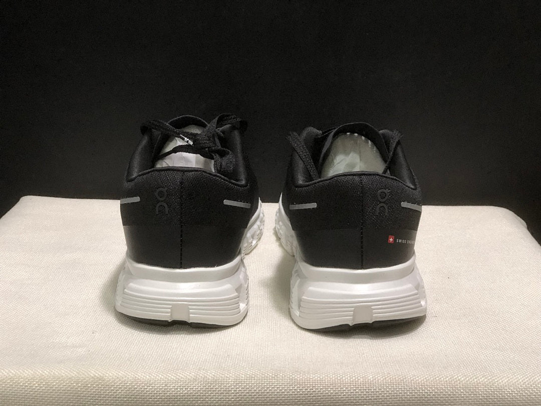 On Cloud 6 Push Sneakers, in Black and White - product image from the listing.