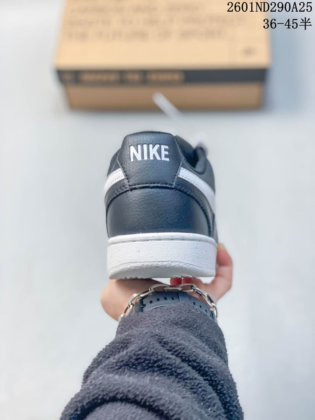 Nike Court Vision Low Sneakers in Navy White 2601ND290A25 - product image from the listing.