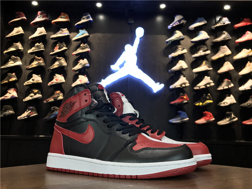 Air Jordan 1 High OG Sneakers in Black, Red and White - product image from the listing.