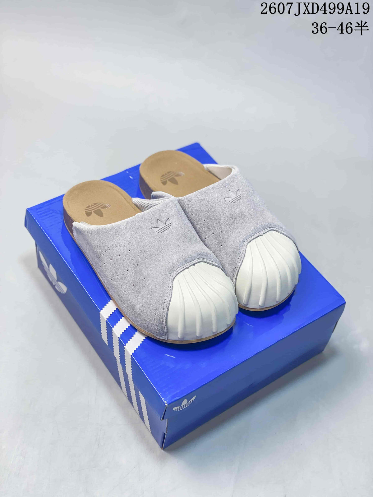 adidas Adimule Mule Slides in Grey and Pink 2607JXD499A19 - product image from the listing.