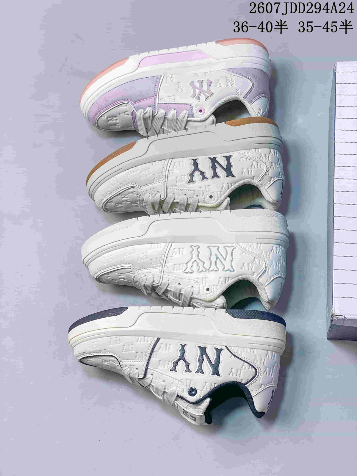 MLB Chunky Liner MID Trainers White and Lavender - product image from the listing.