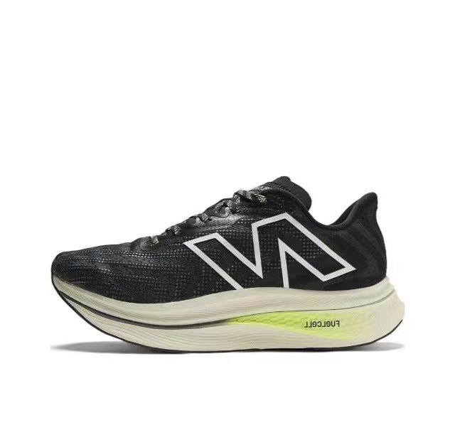 New Balance FuelCell Running Shoe, in Black and White - product image from the listing.
