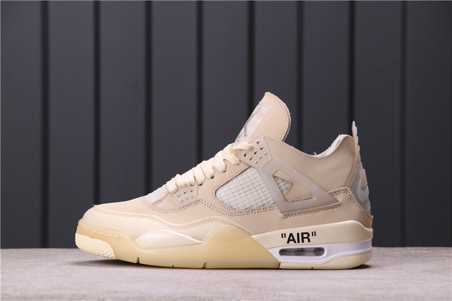 Air Jordan 4 Off-White Sail Sneakers CV9388-100 - product image from the listing.