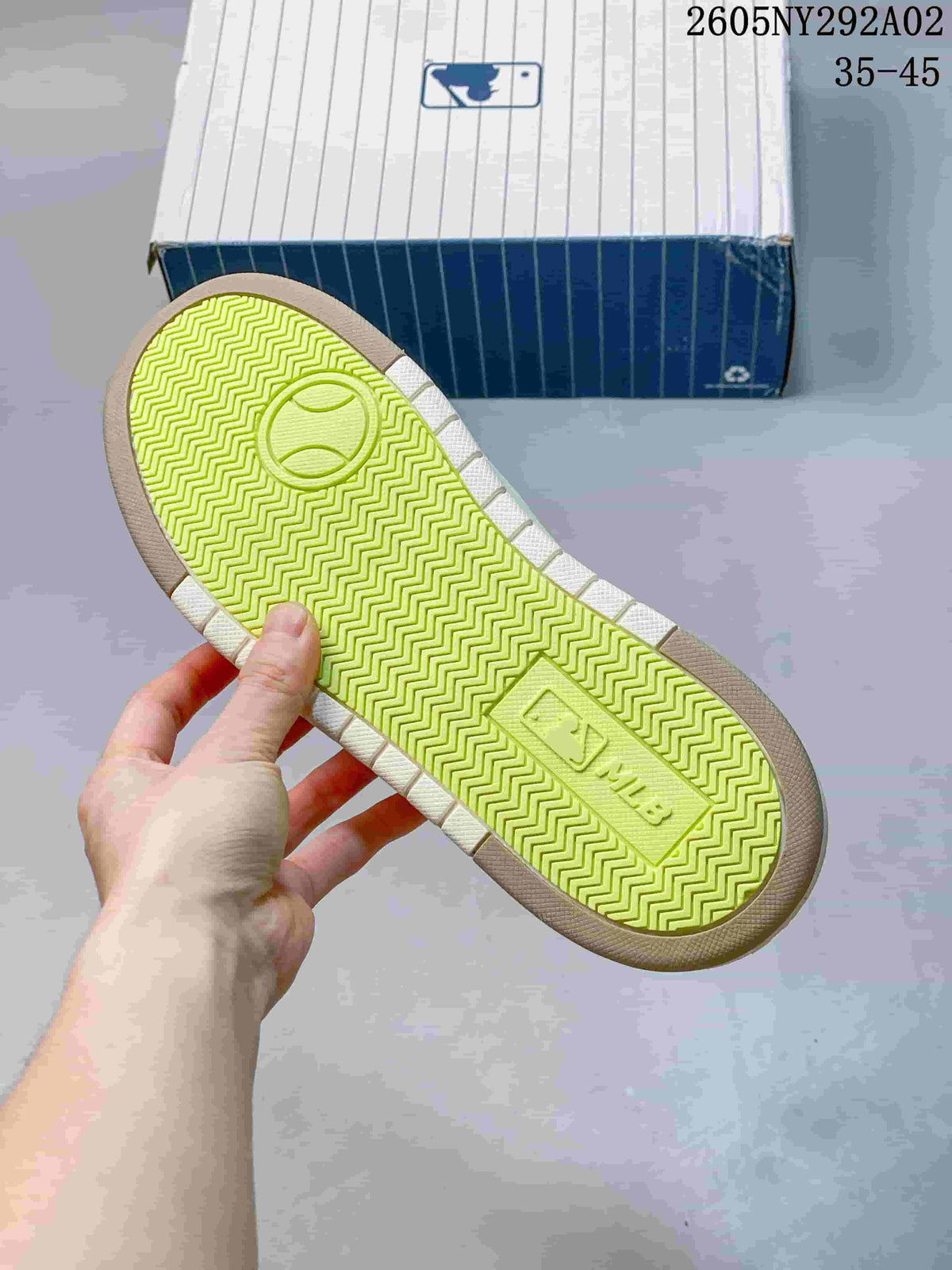 MLB Chunky Liner Low-Top Sneakers in White Green 3ASXCA12N - product image from the listing.