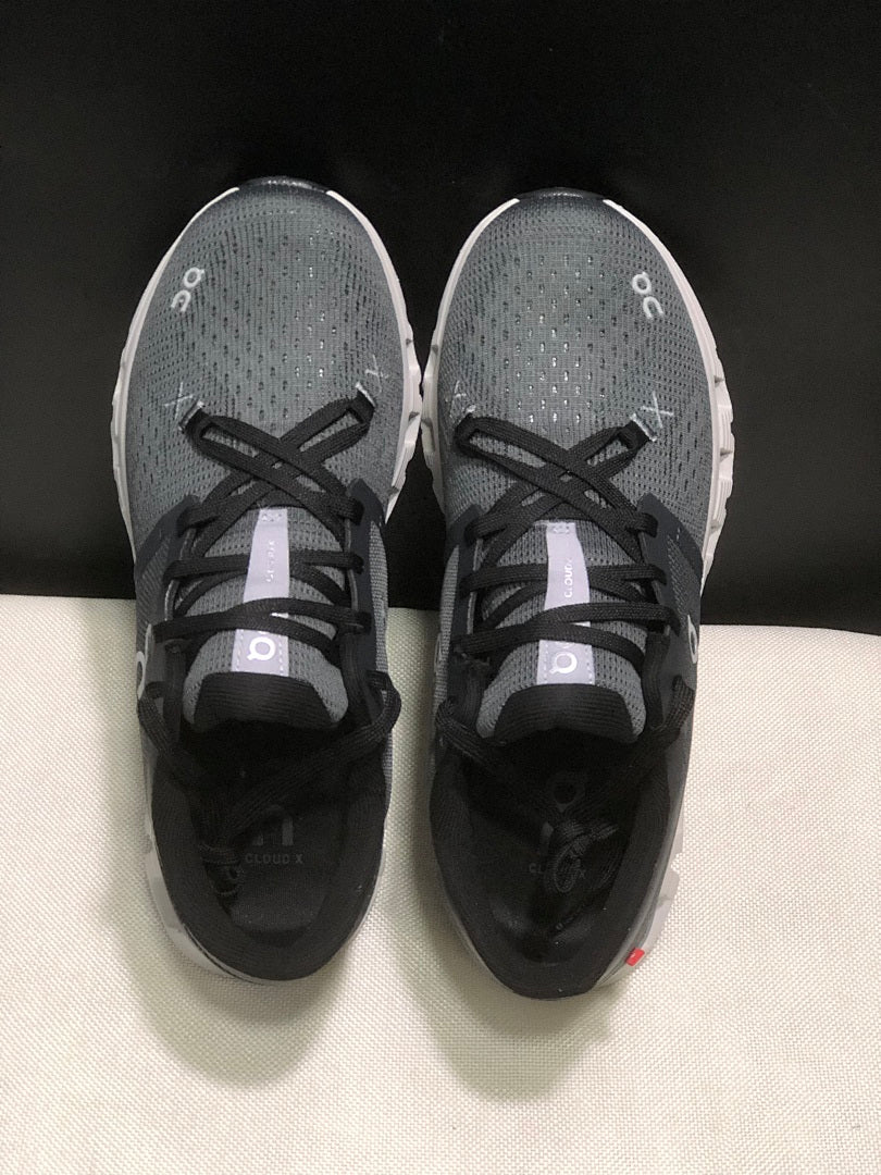 Black and Dark Grey On Cloud X 4 Sneakers - product image from the listing.