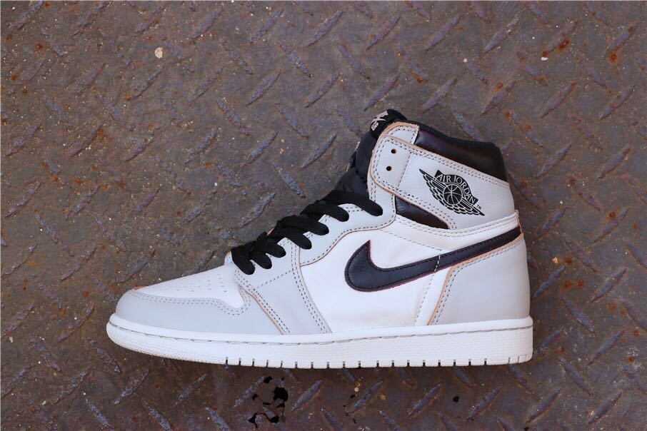 Nike SB x Air Jordan 1 Retro High OG Sneakers in Light Bone - product image from the listing.