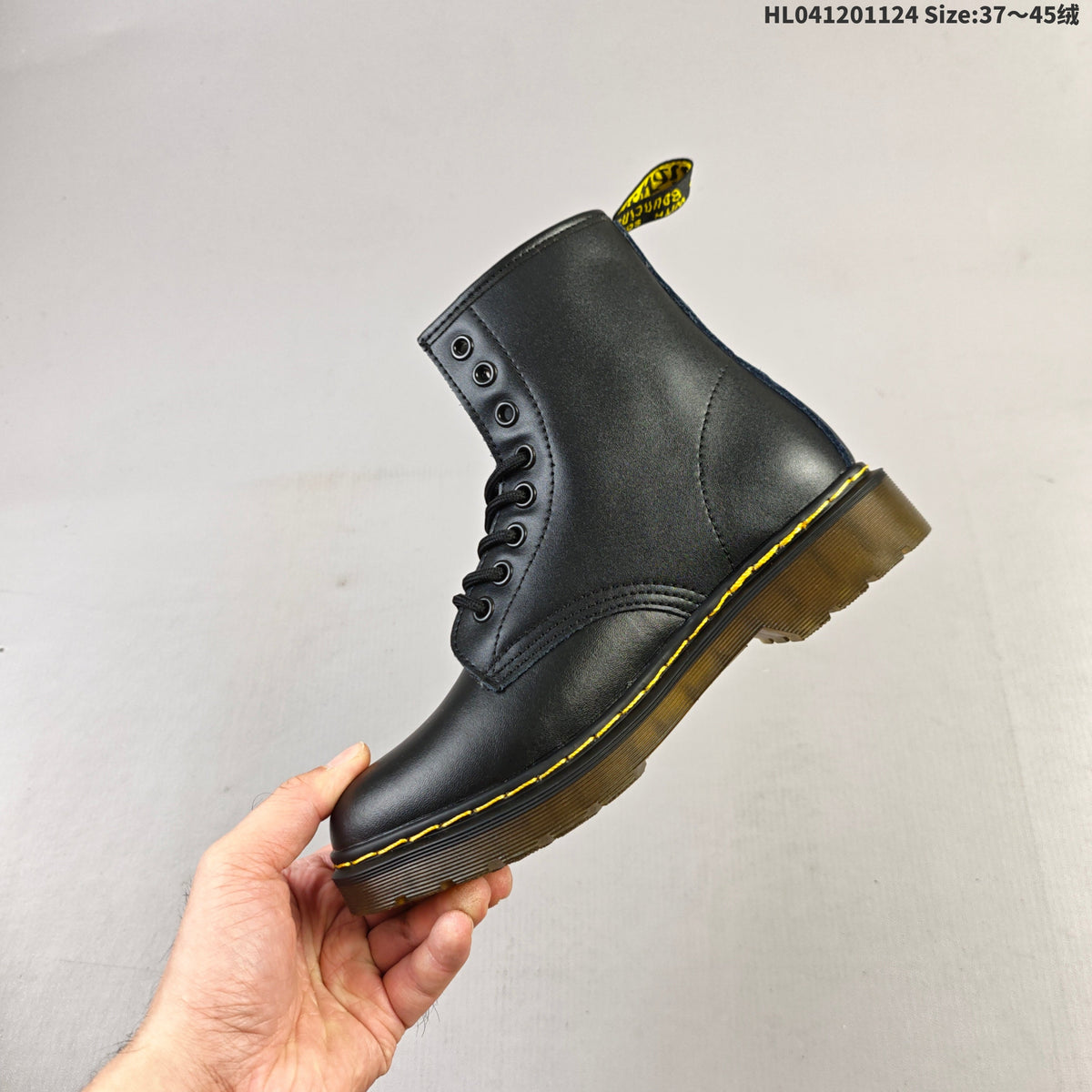 1460 Black Platform Lace-Up Boots by Dr. Martens - product image from the listing.