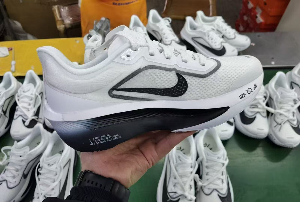 Nike Zoom Fly 6 Running Shoes in White Grey Black FN8454-100 - product image from the listing.