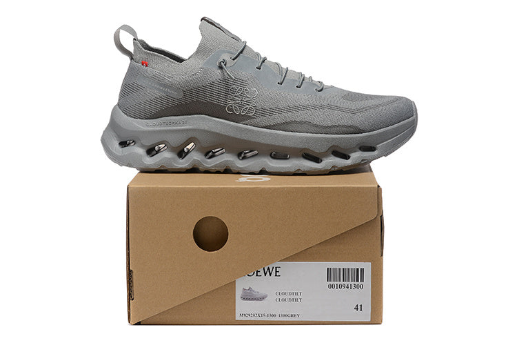 On Cloudtilt Sneakers in Grey Knit - product image from the listing.