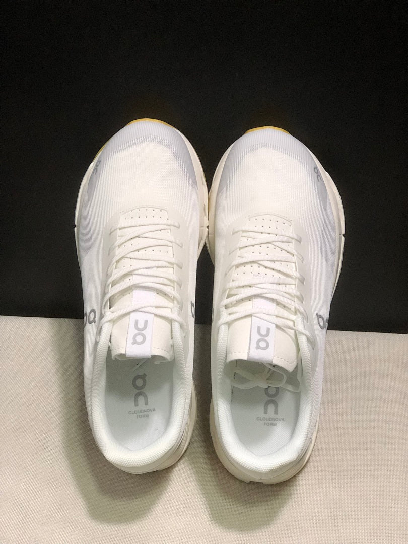On Cloudnova Form 2 Sneakers in White and Gray - product image from the listing.