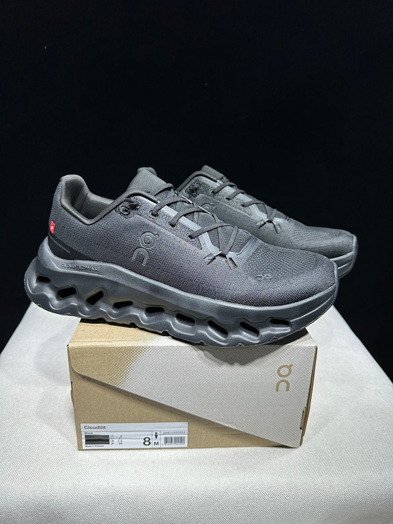 On Cloudtilt Running Sneakers in Black - product image from the listing.