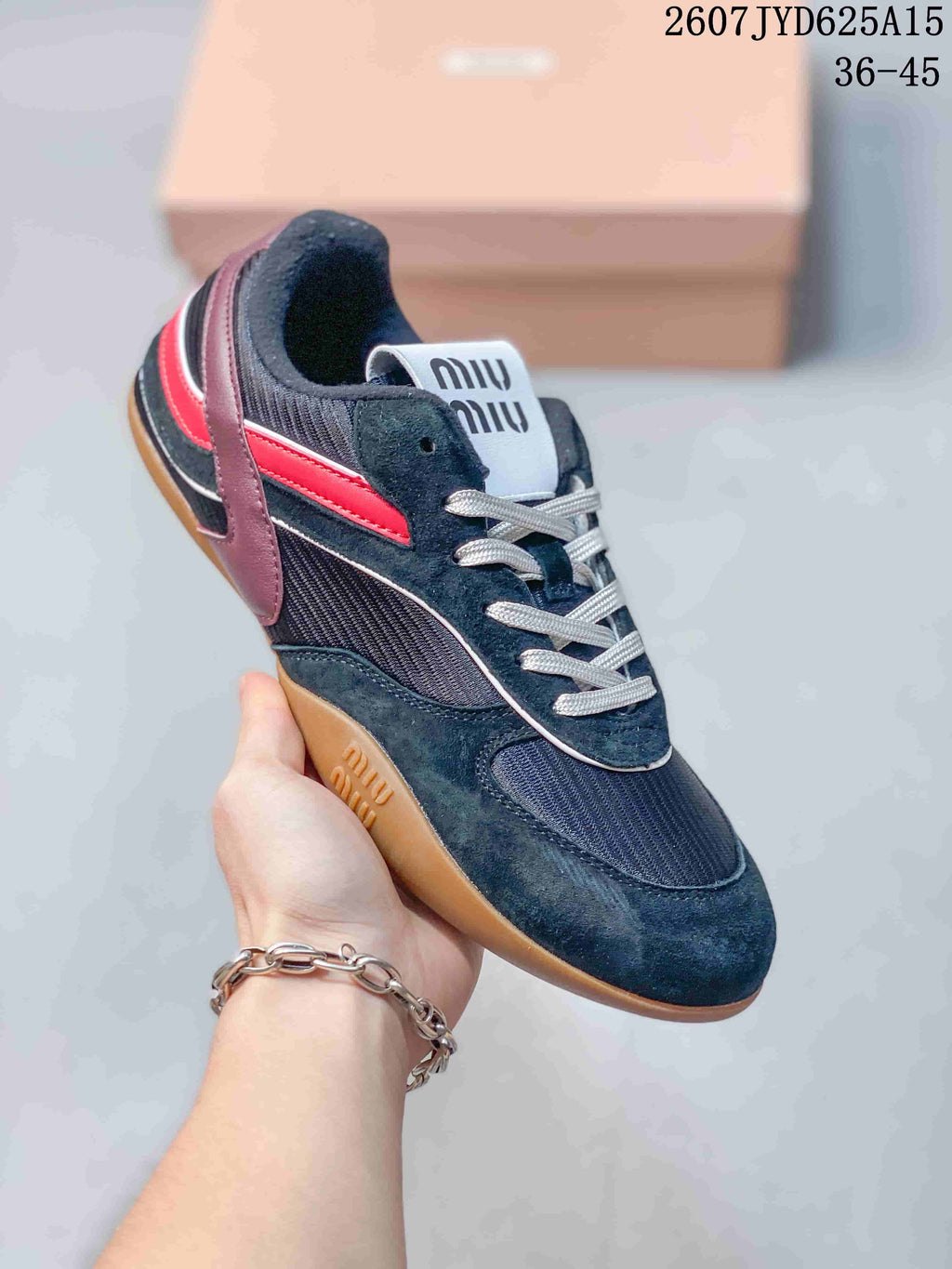 Miu Miu Gymnasium Sneakers in Multicolor 2607JYD625A15 - product image from the listing.